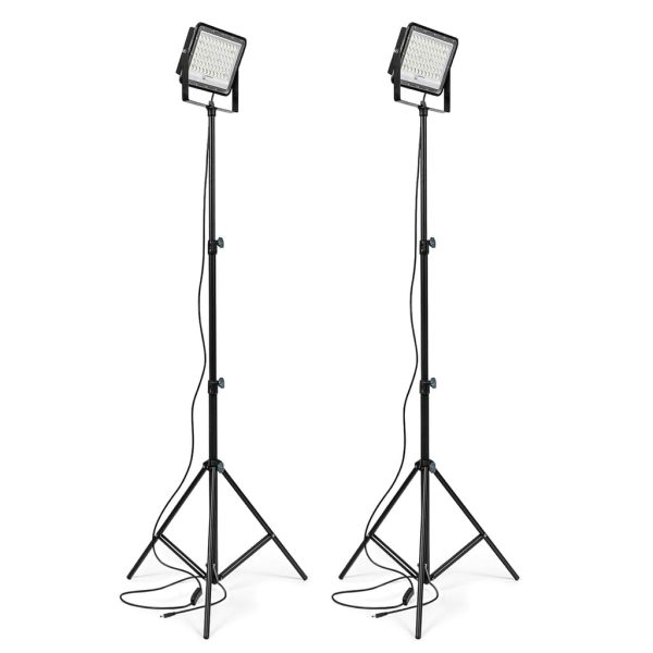 Rocksolar, ROCKSOLAR 15W Portable Adjustable LED Floodlight with Telescopic Stand