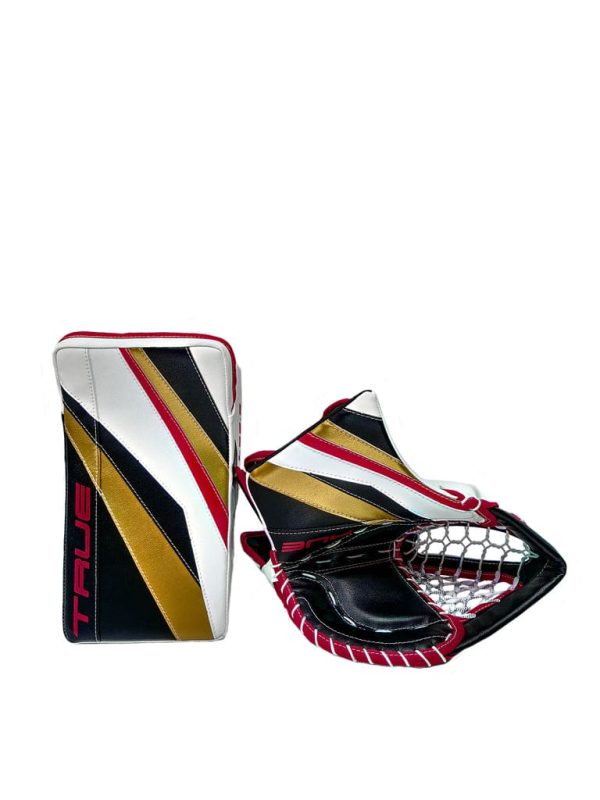 True : Sr, TRUE 20.2 PRO CUSTOM SENIOR GOALIE CATCHER & BLOCKER SET