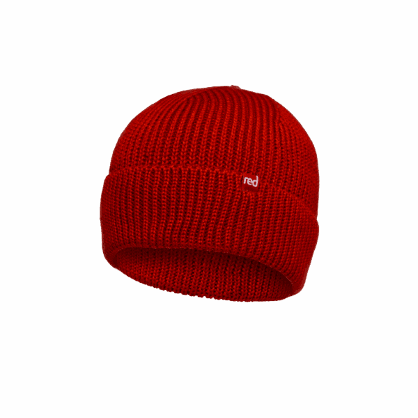 Red Original, Eddy Recycled Polyester Beanie Hat - Red