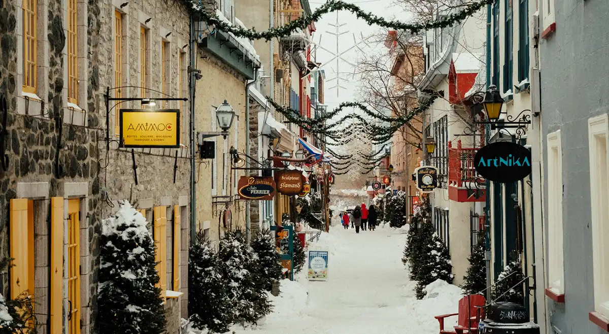 Winter Travel in Canada on a Budget - Quebec City, Quebec winter