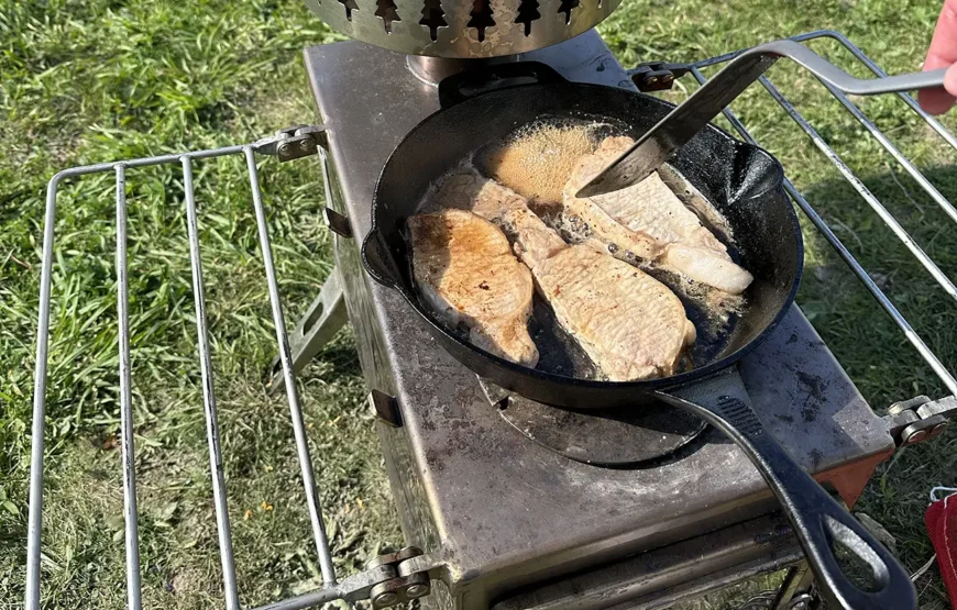 Food tour on Island Lake, Ontario RV-Motorhome Tour