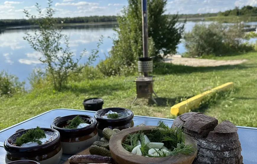 Food tour on Island Lake, Ontario RV-Motorhome Tour